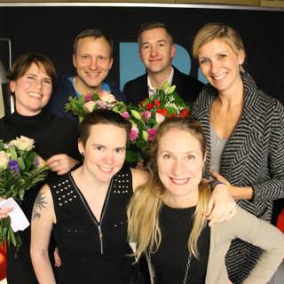 Nike Nylander, Anders Holmberg, Olle Zachrison och Therese Larsson Hultin