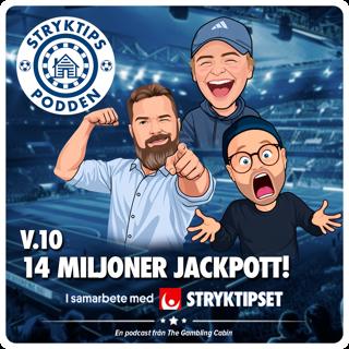 Stryktipset v.10 - 14 Miljoner Jackpott!