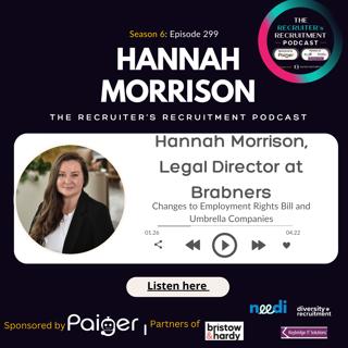 EP299: Hannah Morrison, Legal Director at Brabners - ERB and Umbrella