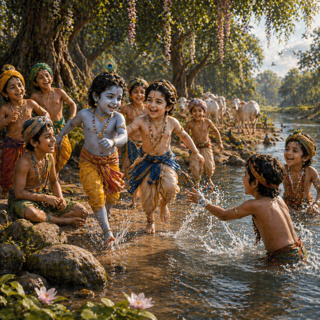 30. Krishna avoids going back home