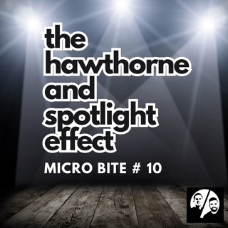 Micro Bite 10 - The Hawthorne and Spotlight Effect