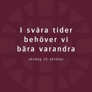 I svåra tider behöver vi bära varandra – Robert Eriksson