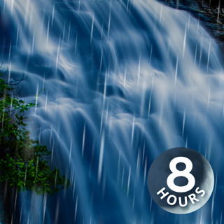 Heavy Rain & Roaring Waterfall Sounds for Sleep | 8 Hours