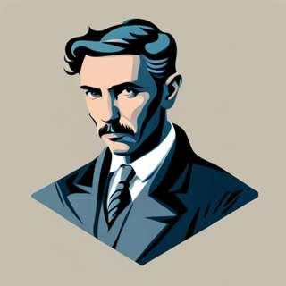 Discover the Perfect Blend of Art and Science: A Review of Glitschika Designs' Nikola Tesla Illustration T-shirt