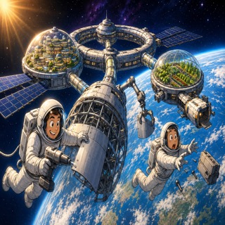 The Science of Building a Home in Space: How Humans Would Build the First Permanent Space Station City