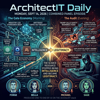 ArchitectIT Daily AI News for Monday, September 14, 2026 