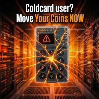 Coldcard Emergency - MOVE YOUR BITCOIN NOW