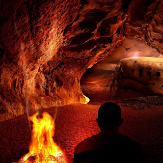 Beast in the Cave by HP Lovecraft 1918 | ASMR Audiobook with Fireplace Ambiance