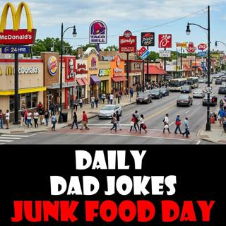 National Junk Food Day! 48 fast food dad jokes! 21 July 2026