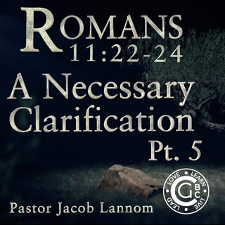 Romans 11: 22-24, A Necessary Clarification Pt. 5 | Romans Chapter 11
