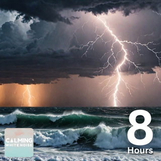 Thunderstorm Sounds & Ocean Waves | 8 Hour Sleep & Relaxation