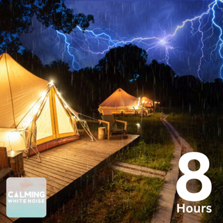 Thunderstorm and Heavy Rain Patter on Tent (8 Hours) | Sounds for Sleep & Relaxation