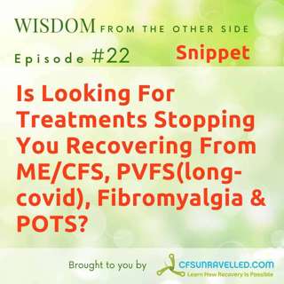 E22: Snippet - Is Looking For Treatments Stopping You Recovering From ME/CFS, PVFS(long-covid), Fibromyalgia & POTS