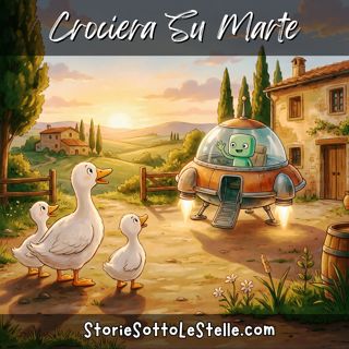 Crociera su Marte | Tre Paperelle in Viaggio | Scritta da Lucia & Marco Ciappelli (Versione in Italiano) | Storie Sotto Le Stelle Podcast | Storie Brevi Per Bambini E Sognatori Di Ogni Età