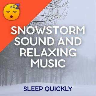 😴🍂🎵 A Peaceful NIGHT with the SNOWSTORM Sound and Relaxing MUSIC