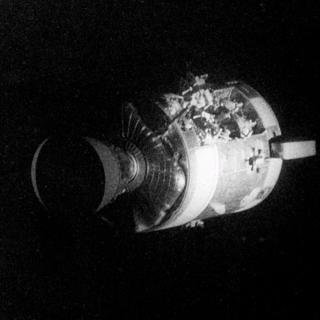 13th April 1970: Apollo 13 spacecraft rocked by an explosion from one of its oxygen tanks