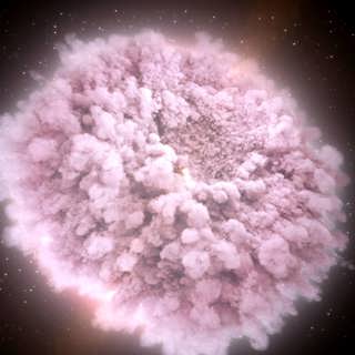 Ny astronomi såg den enorma stjärnsmällen som gav guld