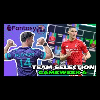 -4🔒- MY FPL TEAM SELECTION GAMEWEEK 6💪🔥|TOP 5K LAST SEASON🌏| Fantasy Premier League Tips 2025/26