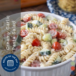 Creamy Garlic Pasta Salad
