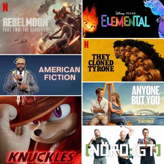 445. Den om Knuckles, Rebel Moon - Part Two: The Scargiver, American Fiction, Napoleon, They Cloned Tyrone, Elemental och Anyone But You
