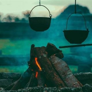 Campfire in Light Rain: Fire and Rain ASMR - 10 Hours Sleep Sound