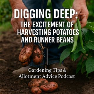 🎧 Digging Deep: The Excitement of Harvesting Potatoes and Runner Beans | Gardening Tips & Allotment Advice Podcast