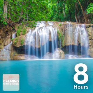 Small Waterfall Ambience (8 Hours) | Comforting Sounds for Sleep and Relaxation