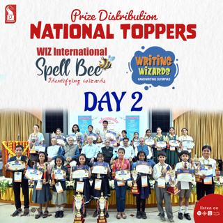 Wiz International Spelling Bee | Handwriting Competition | National Toppers | Day 2 | Part 1 | 060725