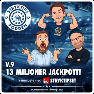 Stryktipset v.9 - 13 Miljoner jackpott!