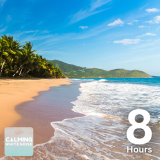 Tropical Waves Crashing (8 Hours) | White Noise for Studying or Relaxing