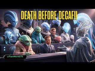 DEATH BEFORE DECAF: A Hilarious Sci-Fi Courtroom Comedy