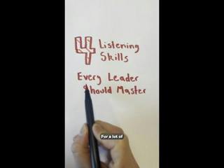 4 Listening Skills Every Leader Should Master