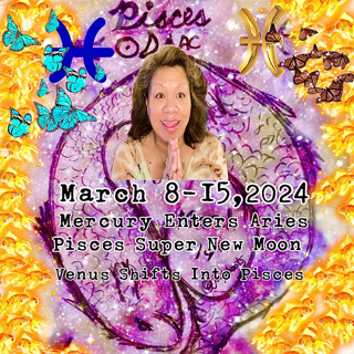 Mars Fights With Uranus/Pisces New Moon Brings Healing/Mercury Enters Aries