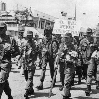 29th March 1973: The last regular American troops withdraw from South Vietnam