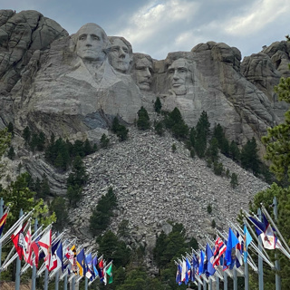 Mount Rushmore and Crazy Horse