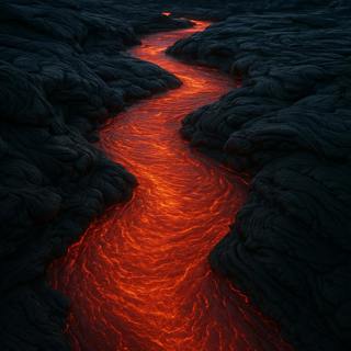Lava Flow, - Natural Sounds | for Sleep & Stress Relief, Lava River