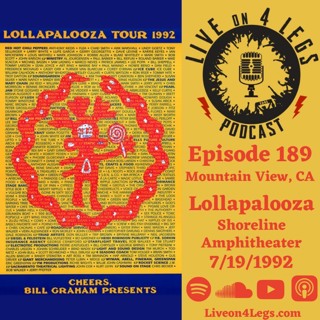 Episode 189: Lollapalooza Mountain View, CA - 7/19/1992