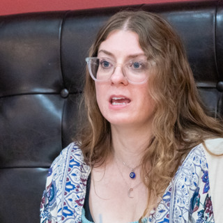 Portrait of a west Kansas artist with political concerns