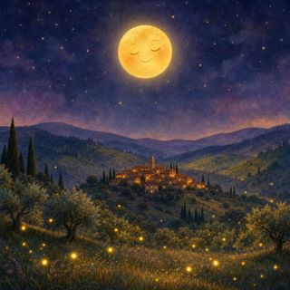 The Moon Was Smiling Happily | Written by Lucia and Marco Ciappelli | Stories Under The Stars