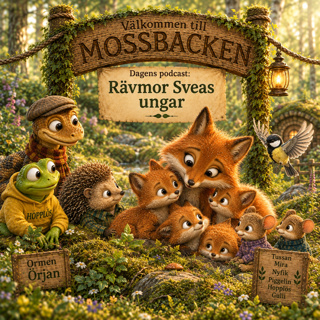 Godnattsaga för barn: Rävmor Sveas ungar - Berättelser från Mossbacken
