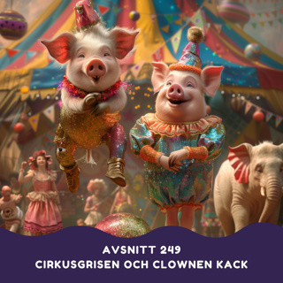 Cirkusgrisen och clownen Kack