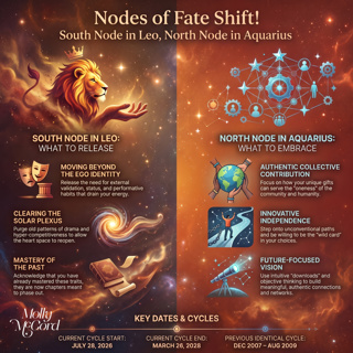 New Fated Developments! Life Changes with North Node in Aquarius, South Node in Leo