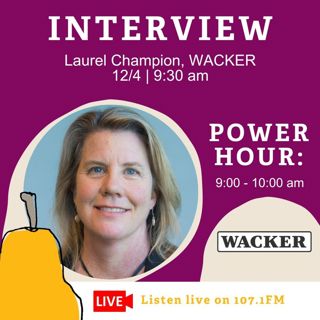ROCKIN' FOR THE HUNGRY 2025 ~ Laurel Champion, Corporate Communications Manager at Wacker Chris Tressler, Senior Director, Tax and Asset Accounting at Wacker and Food Gatherers Board Treasurer