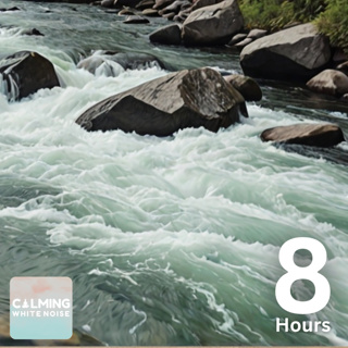🌊 Water Sounds for Sleep (8 Hours) | Relaxing White Water Rapids White Noise