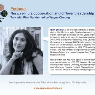 Det Moderne India Podcast #11 - Norway-India cooperation and different leadership styles