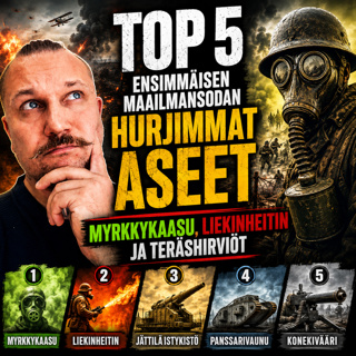 MYRKKYKAASU JA LIEKINHEITTIMET – TOP 5 ensimmäisen maailmansodan hurjinta asetta