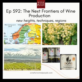Ep 592: The Next Frontiers of Wine Production - New heights, techniques, regions