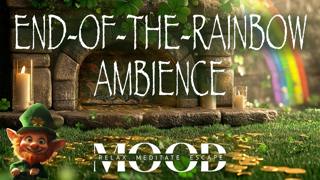 🍀 St. Patrick’s Day Fireplace Ambience | Rainbow, Gold Coins & Cozy Fire