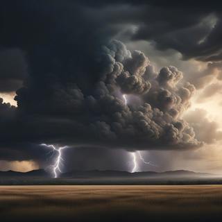 😴⛈️🎵 Soothing THUNDERSTORM, Gentle RAIN, Relaxing MELODY for Restorative SLEEP