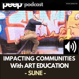 SUNE Graffiti Outlines Street Art With A Fine Art Education. peep podcast Newcastle